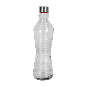 Φιάλη - μπουκάλι γυάλινο Φ8,5Χ31 εκ. 1000 ml με ΙΝΟΧ καπάκι - KESKOR 56272