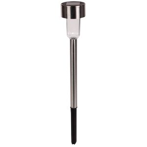 Ηλιακό φανάρι κήπου INOX LED Φ4,5Χ32 εκ. - KESKOR 68347