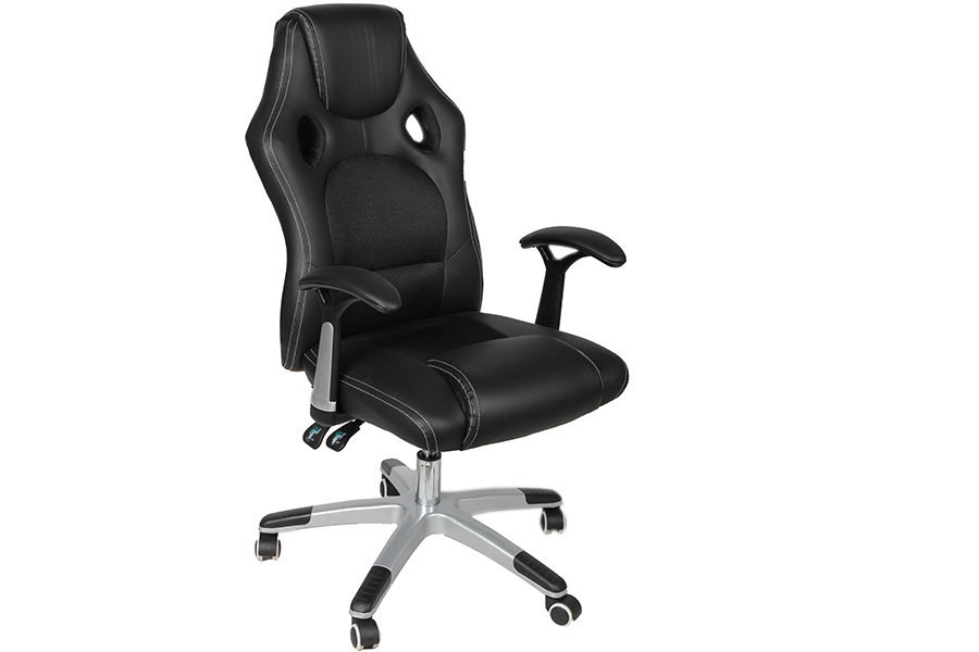 Καρέκλα γραφείου BUCKET με PU μαύρο - KESKOR 101-0009