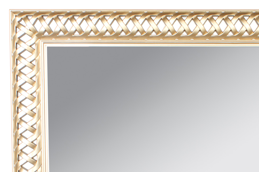 Καθρέπτης τοίχου πλαστικός ορθογώνιος 59,5Χ79,5 εκ. χρυσό - KESKOR 72510
