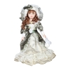 Κούκλα διακοσμητική πορσελάνης 42 εκ. με φόρεμα και καπέλο - KESKOR 26899-17