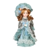 Κούκλα διακοσμητική πορσελάνης 32 εκ. με φόρεμα και καπέλο - KESKOR 21206-3
