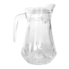 Κανάτα γυάλινη 1500 ml 13Χ16Χ22 εκ. ανάγλυφη με πλαστικό καπάκι - KESKOR 61258