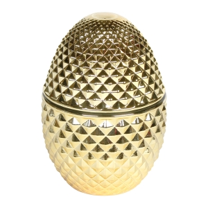 Αυγό διακοσμητικό γυάλινο Φ8Χ12 εκ. χρυσό - KESKOR 72608