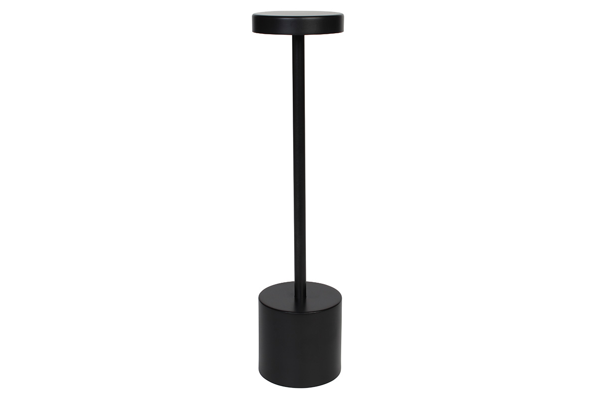 Πορτατίφ μεταλλικό LED επαναφορτιζόμενο (USB) Φ8Χ34 εκ. Μαύρο - KESKOR 68672