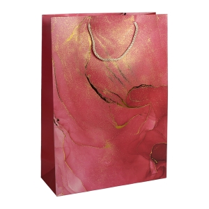Τσάντα δώρου χάρτινη 30Χ12Χ41,5 εκ. κόκκινο χρυσό - KESKOR 04472-2
