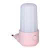 Φωτάκι νυκτός LED 0,4 Watt Φ4,5Χ9 εκ. Κύλινδρος ροζ - KESKOR 14913-1