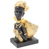 Διακοσμητικό polyresin 15Χ10Χ23 εκ. Africa μαύρο χρυσό - KESKOR 67274