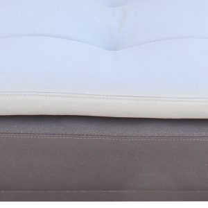 Τριθέσιος καναπές κρεβάτι 190X90X90 εκ. με επένδυση από ύφασμα γκρι ανθρακί - KESKOR 796853