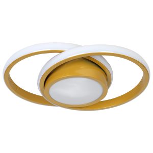 Φωτιστικό οροφής LED 25W 33Χ24Χ6 εκ. χρυσό - KESKOR 458545