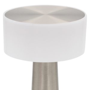Πορτατίφ μεταλλικό LED επαναφορτιζόμενο (USB) Φ9Χ21 εκ. Ασημί - KESKOR 67969