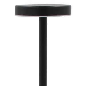 Πορτατίφ μεταλλικό LED επαναφορτιζόμενο (USB) Φ8Χ34,5 εκ. Μαύρο - KESKOR 67973
