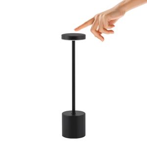 Πορτατίφ μεταλλικό LED επαναφορτιζόμενο (USB) Φ8Χ34,5 εκ. Μαύρο - KESKOR 67973
