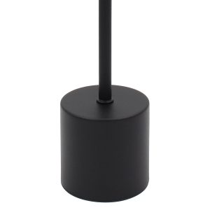 Πορτατίφ μεταλλικό LED επαναφορτιζόμενο (USB) Φ8Χ34,5 εκ. Μαύρο - KESKOR 67973