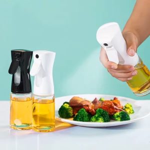 Δοχείο λαδιού σπρέι γυάλινο Φ5,7Χ22 εκ. 220 ml μαύρο - KESKOR 42649-2