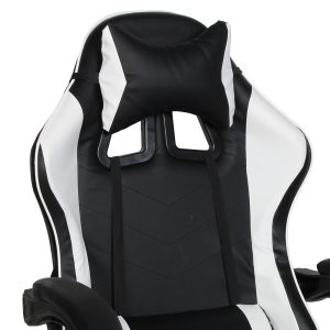 Πολυθρόνα γραφείου GAMING 64Χ55Χ111-121 εκ. με PU μαύρο λευκό - KESKOR 101-3015-2