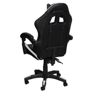 Πολυθρόνα γραφείου GAMING 64Χ55Χ111-121 εκ. με PU μαύρο λευκό - KESKOR 101-3015-2