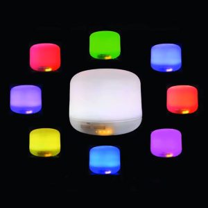 Συσκευή αρωματοθεραπείας USB με φωτισμό LED (αλλάζει χρώματα) Φ17Χ12 εκ. 500 ml με controller - KESKOR 76015