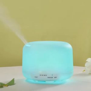 Συσκευή αρωματοθεραπείας USB με φωτισμό LED (αλλάζει χρώματα) Φ17Χ12 εκ. 500 ml με controller - KESKOR 76015