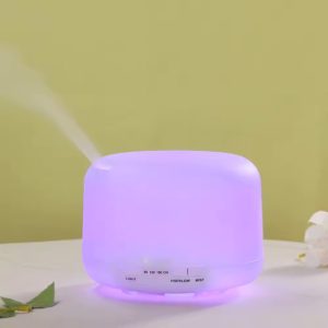 Συσκευή αρωματοθεραπείας USB με φωτισμό LED (αλλάζει χρώματα) Φ17Χ12 εκ. 500 ml με controller - KESKOR 76015