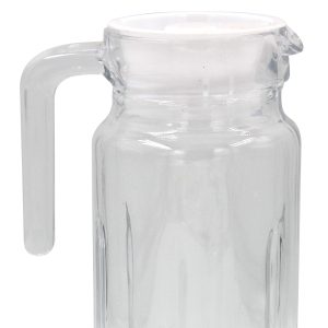 Κανάτα γυάλινη 950 ml Φ9Χ24 εκ. με πλαστικό καπάκι - KESKOR 65677