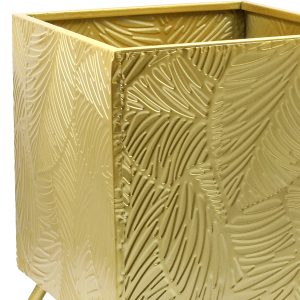 Κασπώ μεταλλικό 30Χ30Χ37 εκ. Χρυσό - KESKOR 93588-1