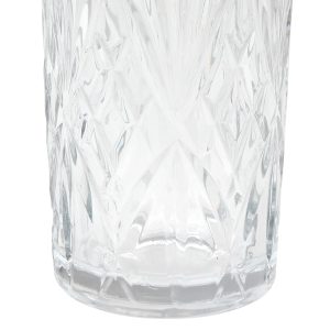 Ποτήρια νερού τεμ. 6 γυάλινα 280 ml Φ6,8Χ12,7 εκ. με ανάγλυφο σχέδιο - KESKOR 61357
