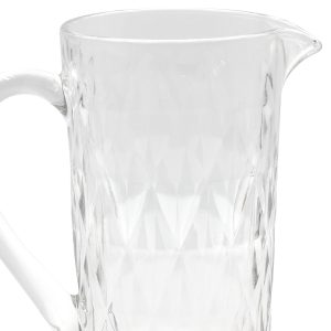 Κανάτα γυάλινη 1000 ml 18Χ10,8Χ20 εκ. με ανάγλυφο σχέδιο - KESKOR 61365