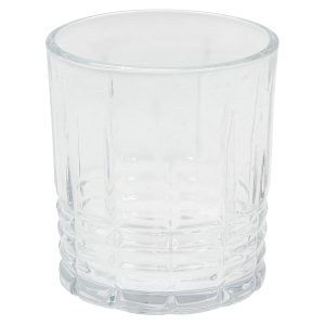 Ποτήρια κρασιού τεμ. 6 γυάλινα 230 ml Φ7,3Χ8 εκ. με ανάγλυφο σχέδιο - KESKOR 61379