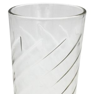 Ποτήρια νερού τεμ. 6 γυάλινα 280 ml Φ7,3Χ12,7 εκ. με ανάγλυφο σχέδιο - KESKOR 55407