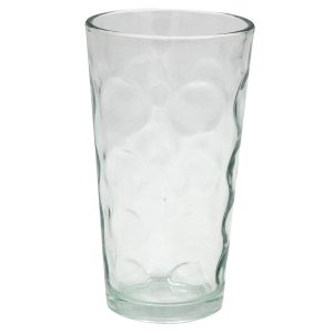Ποτήρια νερού τεμ. 6 γυάλινα 280 ml Φ7,3Χ12,7 εκ. με ανάγλυφο σχέδιο - KESKOR 55412