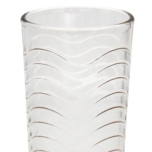 Ποτήρια νερού τεμ. 6 γυάλινα 200 ml Φ6Χ11,7 εκ. με ανάγλυφο σχέδιο - KESKOR 55415