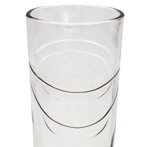 Ποτήρια νερού τεμ. 6 γυάλινα 200 ml Φ6Χ11,7 εκ. με ανάγλυφο σχέδιο - KESKOR 55416