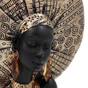 Διακοσμητικό polyresin 17X8X25 εκ. Africa μαύρο χρυσό - KESKOR 67285