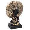 Διακοσμητικό polyresin 17X8X25 εκ. Africa μαύρο χρυσό - KESKOR 67285