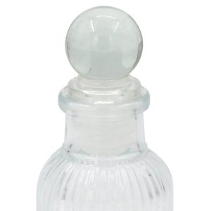 Μπουκάλι γυάλινο Φ4,2Χ10 εκ. 40 ml με γυάλινο καπάκι - KESKOR 62557