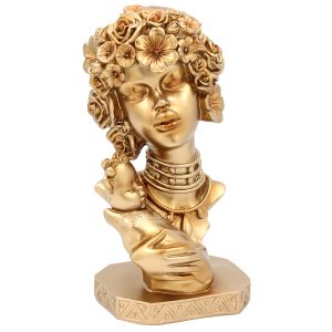Διακοσμητικό polyresin 12Χ9,5Χ24 εκ. Woman χρυσό - KESKOR 69591