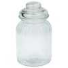 Βάζο αποθήκευσης γυάλινο 950 ml Φ10,8Χ19 εκ. με γυάλινο καπάκι - KESKOR 44830-3