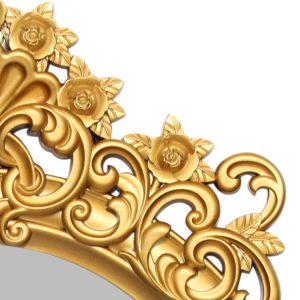 Καθρέπτης τοίχου πλαστικός 59Χ96 εκ. Χρυσός - KESKOR 72544