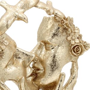 Διακοσμητικό polyresin 19Χ7,5Χ26 εκ. Ζευγάρι Χρυσό - KESKOR 67286-2