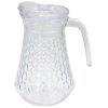 Κανάτα γυάλινη 1400 ml 16Χ13Χ20 εκ. με ανάγλυφο σχέδιο και πλαστικό καπάκι - KESKOR 61383-2