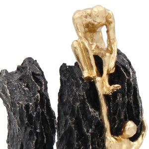 Διακοσμητικό polyresin 12Χ8Χ25 εκ. Μαύρο Χρυσό - KESKOR 67234