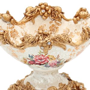 Κουπ διακσομητικό Polyresin 39X19X24 εκ. Γόνδολα Floral - KESKOR 66001