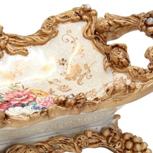 Κουπ διακσομητικό Polyresin 34Χ21Χ13 εκ. Floral - KESKOR 66004