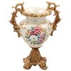 Βάζο - Αμφορέας διακσομητικό Polyresin 28Χ17Χ36 εκ. Floral - KESKOR 66006