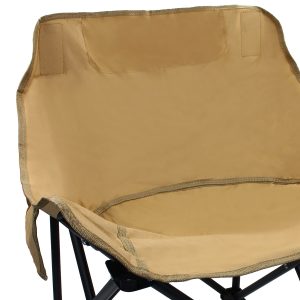 Πολυθρόνα μεταλλική πτυσσόμενη παραλίας - Camping 60Χ45Χ67 εκ. Καφέ - KESKOR 49302-3
