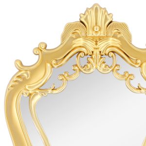 Καθρέπτης τοίχου 59Χ89 εκ. Χρυσός με πλαστικό πλαίσιο - KESKOR 72834