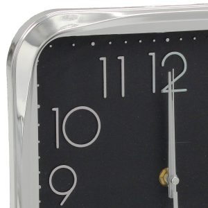 Ρολόι τοίχου πλαστικό 25Χ25Χ4,5 εκ. Ασημί - KESKOR 87534-1