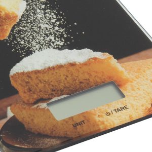 Ζυγαριά κουζίνας γυάλινη 15 κιλών 20Χ14,5Χ1,5 εκ. - KESKOR 67400-2