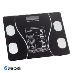 Ζυγαριά μπάνιου γυάλινη 180 κιλά 26Χ26Χ2 εκ. με Bluetooth και APP - KESKOR 67401